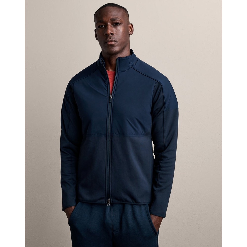 Rhone Men's True North Jacket Navy Blue Full Coverage Size Large